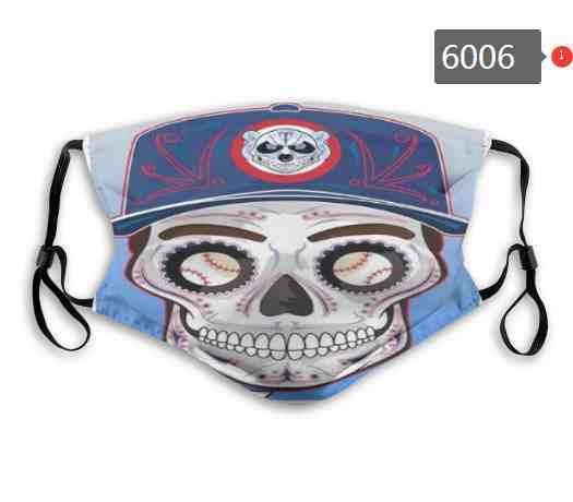 6006 Chicago Cubs MLB Baseball Teams Waterproof Breathable Adjustable Kid Adults Face Masks