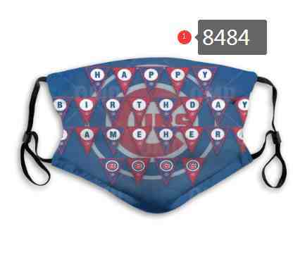 Chicago Cubs MLB Baseball Teams Waterproof Breathable Adjustable Kid Adults Face Masks 8484