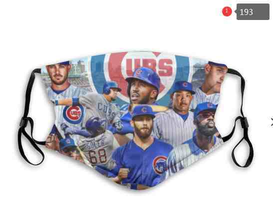 Chicago Cubs MLB Baseball Teams Waterproof Breathable Adjustable Kid Adults Face Masks 193