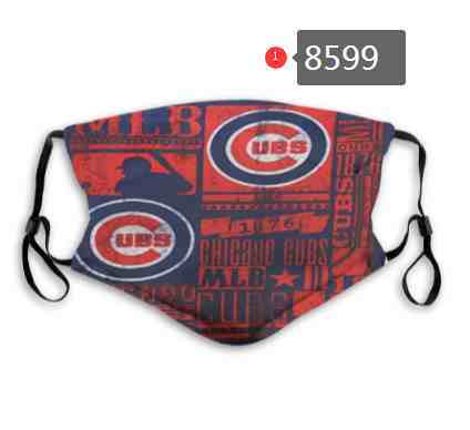 Chicago Cubs MLB Baseball Teams Waterproof Breathable Adjustable Kid Adults Face Masks  8599