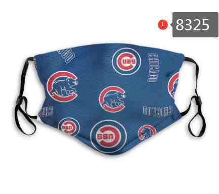 Chicago Cubs MLB Baseball Teams Waterproof Breathable Adjustable Kid Adults Face Masks 8325