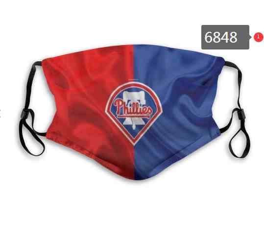 Philadelphia Phillies MLB Baseball Teams Waterproof Breathable Adjustable Kid Adults Face Masks 6848
