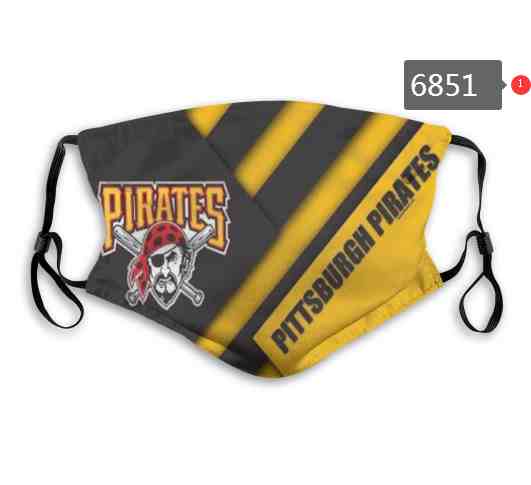 Pittsburgh Pirates MLB Baseball Teams Waterproof Breathable Adjustable Kid Adults Face Masks6851