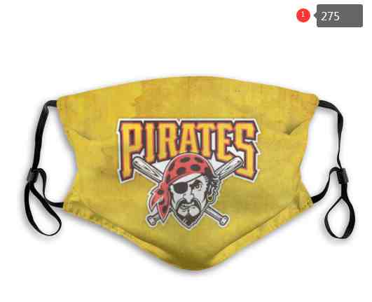 Pittsburgh Pirates MLB Baseball Teams Waterproof Breathable Adjustable Kid Adults Face Masks275