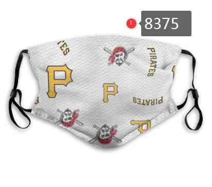 Pittsburgh Pirates MLB Baseball Teams Waterproof Breathable Adjustable Kid Adults Face Masks8375