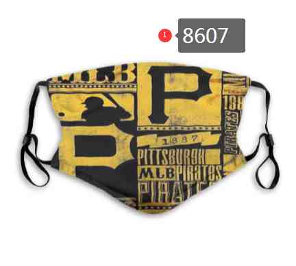 Pittsburgh Pirates MLB Baseball Teams Waterproof Breathable Adjustable Kid Adults Face Masks8607
