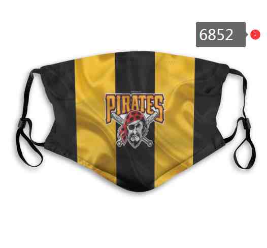 Pittsburgh Pirates MLB Baseball Teams Waterproof Breathable Adjustable Kid Adults Face Masks 6852