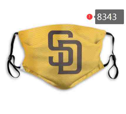 San Diego Padres MLB Baseball Teams Waterproof Breathable Adjustable Kid Adults Face Masks 8343