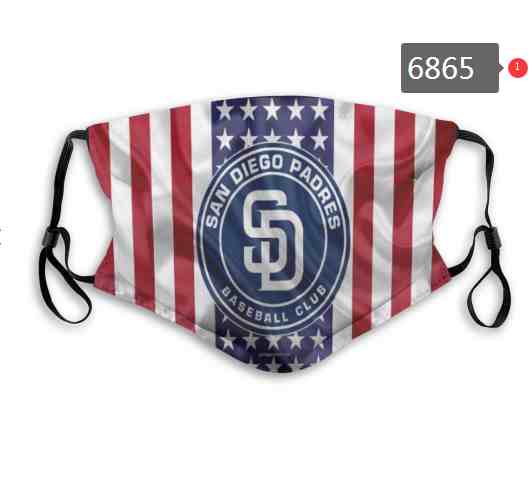 San Diego Padres MLB Baseball Teams Waterproof Breathable Adjustable Kid Adults Face Masks 6865