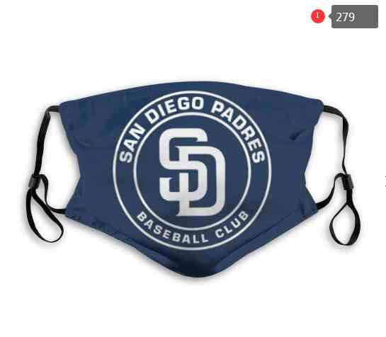 San Diego Padres MLB Baseball Teams Waterproof Breathable Adjustable Kid Adults Face Masks 279