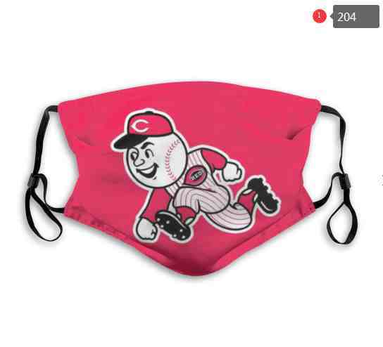Cincinnati Reds MLB Baseball Teams Waterproof Breathable Adjustable Kid Adults Face Masks 204