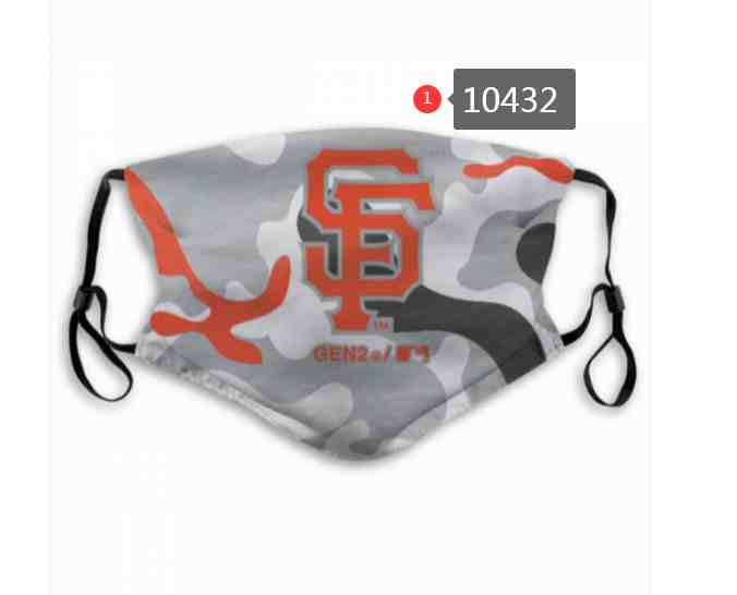 San Francisco Giants MLB Baseball Teams Waterproof Breathable Adjustable Kid Adults Face Masks10432