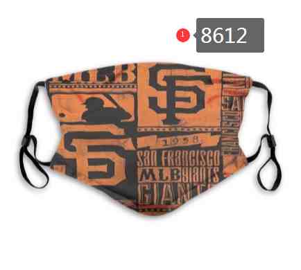 San Francisco Giants MLB Baseball Teams Waterproof Breathable Adjustable Kid Adults Face Masks8612