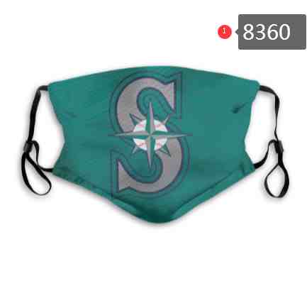 Seattle Mariners MLB Baseball Teams Waterproof Breathable Adjustable Kid Adults Face Masks 8360