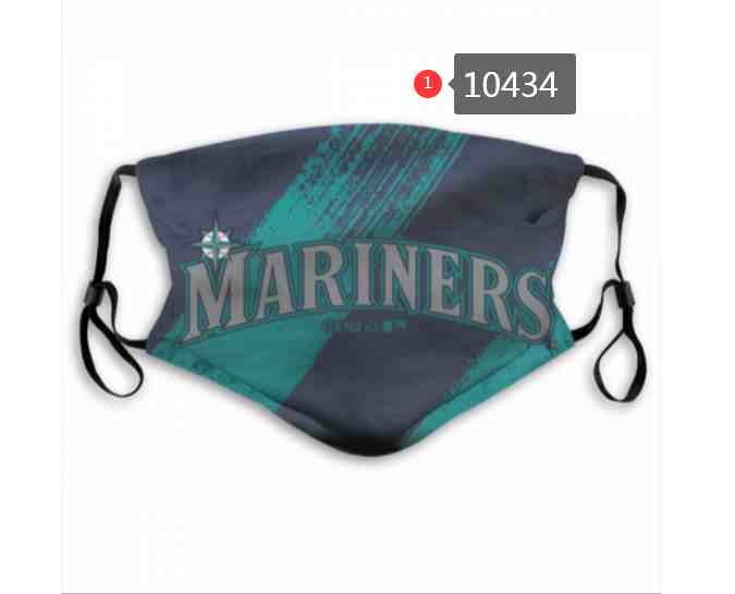 Seattle Mariners MLB Baseball Teams Waterproof Breathable Adjustable Kid Adults Face Masks10434