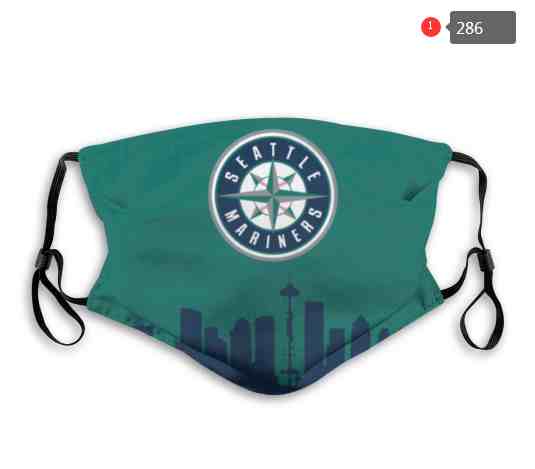 Seattle Mariners MLB Baseball Teams Waterproof Breathable Adjustable Kid Adults Face Masks 286