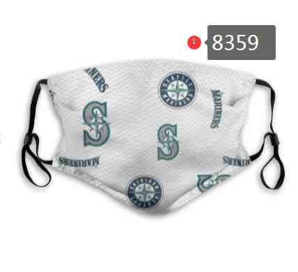 Seattle Mariners MLB Baseball Teams Waterproof Breathable Adjustable Kid Adults Face Masks 8359