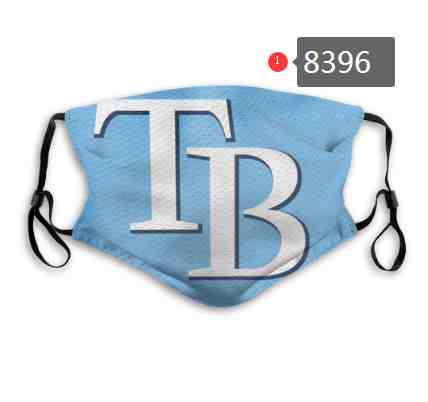 Tampa Bay Rays MLB Baseball Teams Waterproof Breathable Adjustable Kid Adults Face Masks 8396