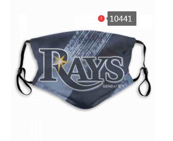 Tampa Bay Rays MLB Baseball Teams Waterproof Breathable Adjustable Kid Adults Face Masks 10441