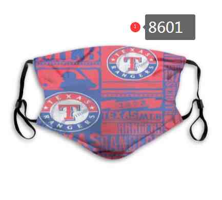Texas Rangers MLB Baseball Teams Waterproof Breathable Adjustable Kid Adults Face Masks8601