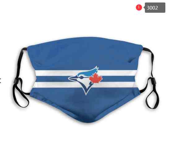 Toronto Blue Jays  MLB Baseball Teams Waterproof Breathable Adjustable Kid Adults Face Masks 3002