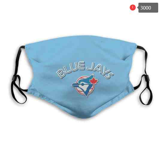 Toronto Blue Jays  MLB Baseball Teams Waterproof Breathable Adjustable Kid Adults Face Masks 3000