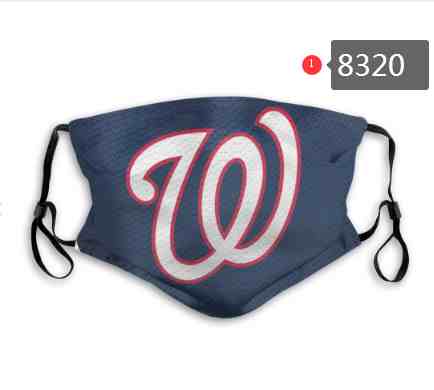 Washington Nationals  MLB Baseball Teams Waterproof Breathable Adjustable Kid Adults Face Masks8320