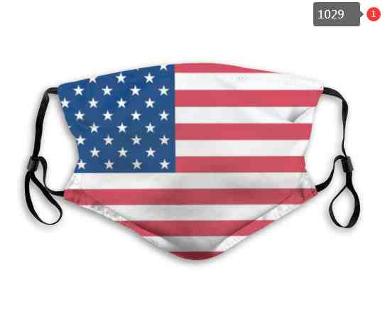 USA national flag Waterproof Breathable Adjustable Kid Adults Face Mask 1029
