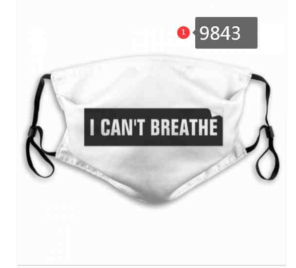 i cant breathe Waterproof Breathable Adjustable Kid Adults Face Mask 9843