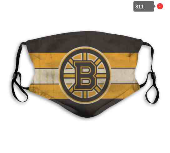 Boston Bruins  NHL Hockey Teams Waterproof Breathable Adjustable Kid Adults Face Masks 811