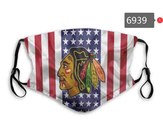 Chicago Blackhawks NHL Hockey Teams Waterproof Breathable Adjustable Kid Adults Face Masks  6939