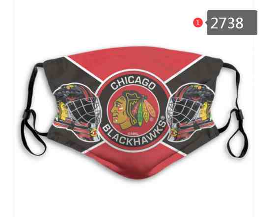 Chicago Blackhawks NHL Hockey Teams Waterproof Breathable Adjustable Kid Adults Face Masks  2738