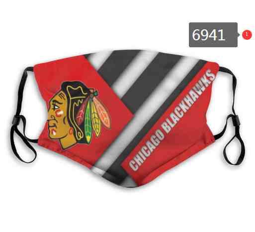 Chicago Blackhawks NHL Hockey Teams Waterproof Breathable Adjustable Kid Adults Face Masks  6941