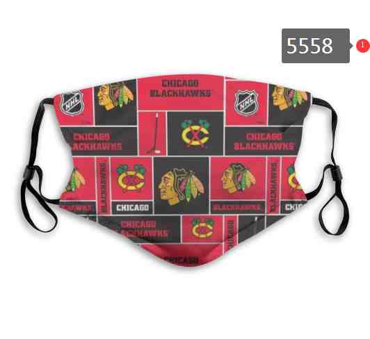 Chicago Blackhawks NHL Hockey Teams Waterproof Breathable Adjustable Kid Adults Face Masks  5558