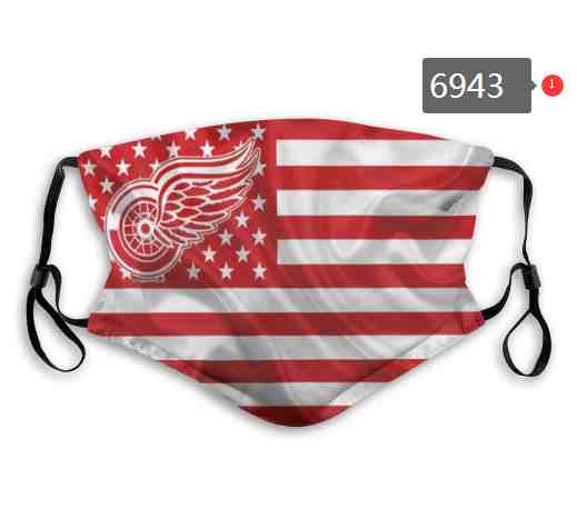 Detroit Red Wings NHL Hockey Teams Waterproof Breathable Adjustable Kid Adults Face Masks  6943