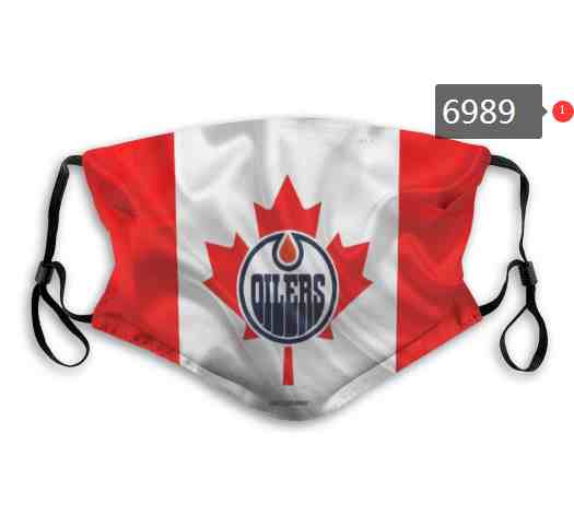 Edmonton Oilers  NHL Hockey Teams Waterproof Breathable Adjustable Kid Adults Face Masks  6989