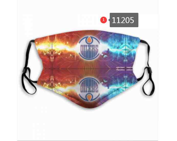 Edmonton Oilers  NHL Hockey Teams Waterproof Breathable Adjustable Kid Adults Face Masks  11205