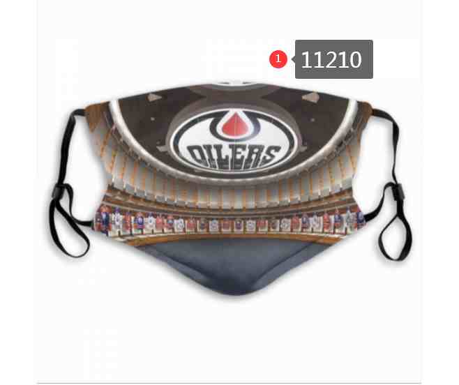Edmonton Oilers  NHL Hockey Teams Waterproof Breathable Adjustable Kid Adults Face Masks  11210