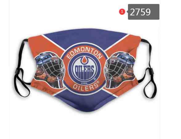 Edmonton Oilers  NHL Hockey Teams Waterproof Breathable Adjustable Kid Adults Face Masks  2759