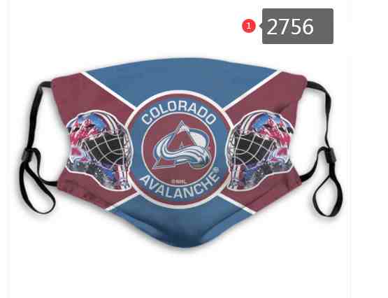 Colorado Avalanche  NHL Hockey Teams Waterproof Breathable Adjustable Kid Adults Face Masks  2756