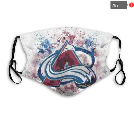 Colorado Avalanche  NHL Hockey Teams Waterproof Breathable Adjustable Kid Adults Face Masks  787