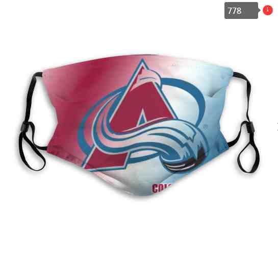 Colorado Avalanche  NHL Hockey Teams Waterproof Breathable Adjustable Kid Adults Face Masks  778