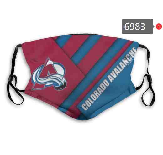 Colorado Avalanche  NHL Hockey Teams Waterproof Breathable Adjustable Kid Adults Face Masks  6983