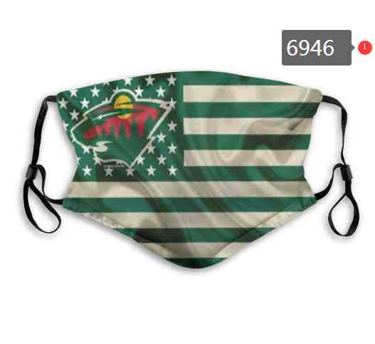 Minnesota Wild  NHL Hockey Teams Waterproof Breathable Adjustable Kid Adults Face Masks  6946