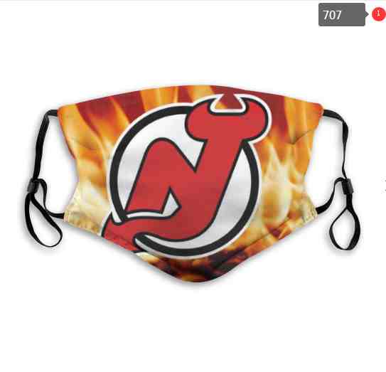 New Jersey Devils  NHL Hockey Teams Waterproof Breathable Adjustable Kid Adults Face Masks  707