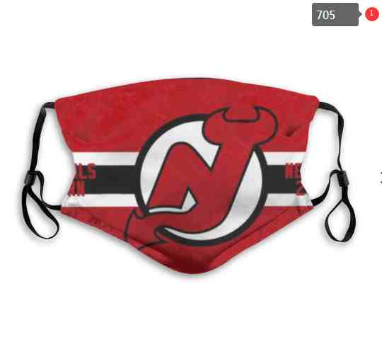 New Jersey Devils  NHL Hockey Teams Waterproof Breathable Adjustable Kid Adults Face Masks  705