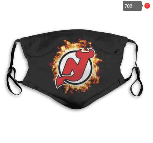 New Jersey Devils  NHL Hockey Teams Waterproof Breathable Adjustable Kid Adults Face Masks  709