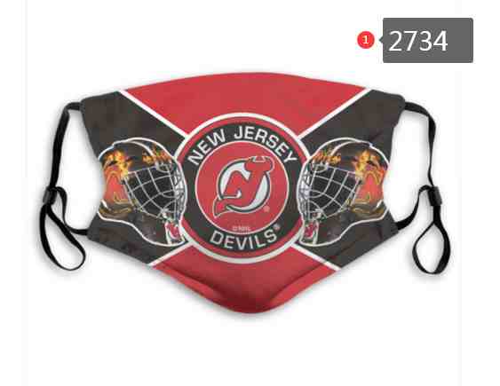 New Jersey Devils  NHL Hockey Teams Waterproof Breathable Adjustable Kid Adults Face Masks  2734