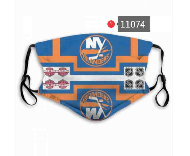 New York Islanders NHL Hockey Teams Waterproof Breathable Adjustable Kid Adults Face Masks  11074