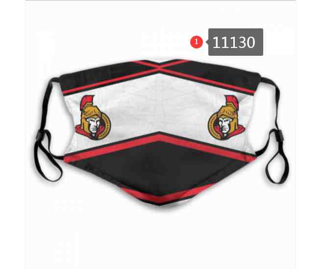 Ottawa Senators  NHL Hockey Teams Waterproof Breathable Adjustable Kid Adults Face Masks  11130